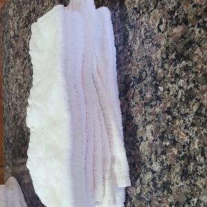Lot Of 10 Washcloths 100% cotton thick white unbranded like new condition